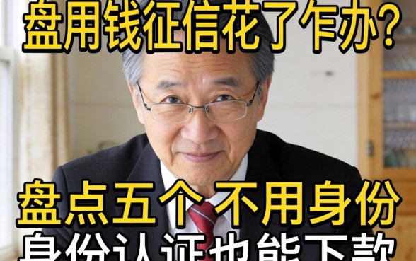 急用钱征信花了咋办？盘点五个不用身份认证也能下款的口子