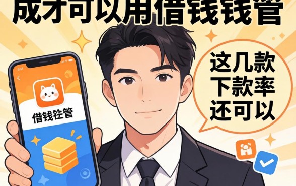 盘点成年就可以用的借钱软件有哪些，这几款下款率还可以