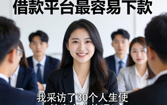 什么借款平台最容易下款呢？我采访了30个人，答案有点扎心