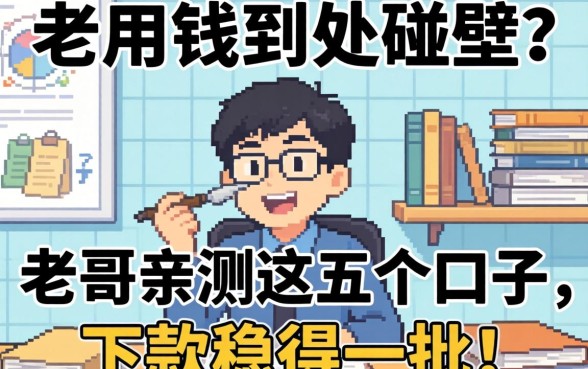 急用钱到处碰壁？老哥亲测这五个口子，下款稳得一批！