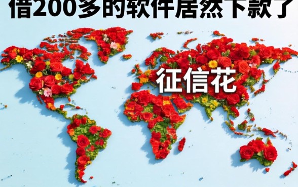 我征信花成地图,借200多的软件居然下款了