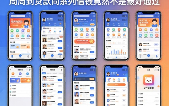 我试了十几个平台,发现和周周到贷款同系列的借钱软件竟然不是最好通过的