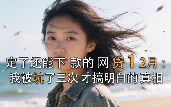 风控了还能下款的网贷202612月：我被坑了三次才搞明白的真相