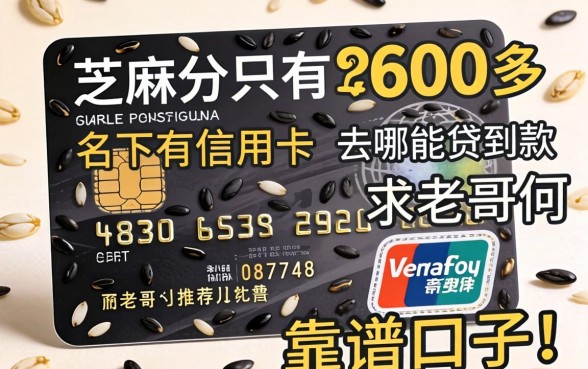 芝麻分只有600多,名下有信用卡,去哪能贷到款?求老哥们推荐靠谱口子!