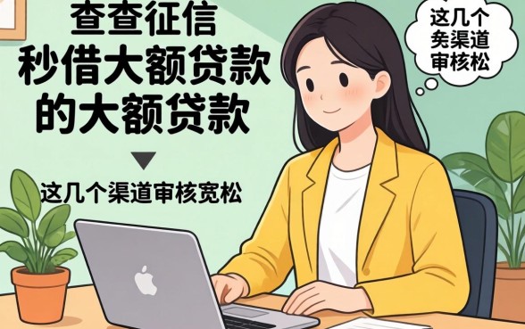 揭秘不查征信秒借的大额贷款，这几个渠道审核宽松