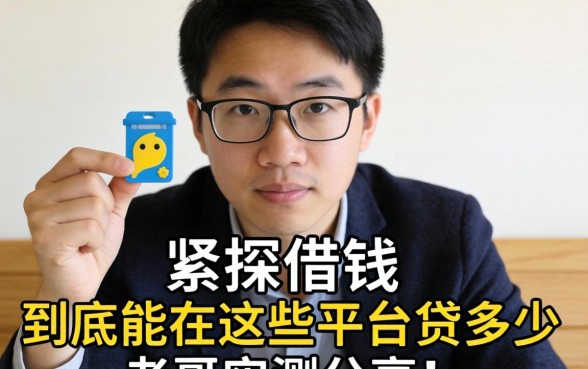 手头紧想借钱,一个人到底能在这些平台贷多少?老哥实测分享