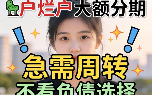 黑户烂户大额分期：急需周转的不看负债选择