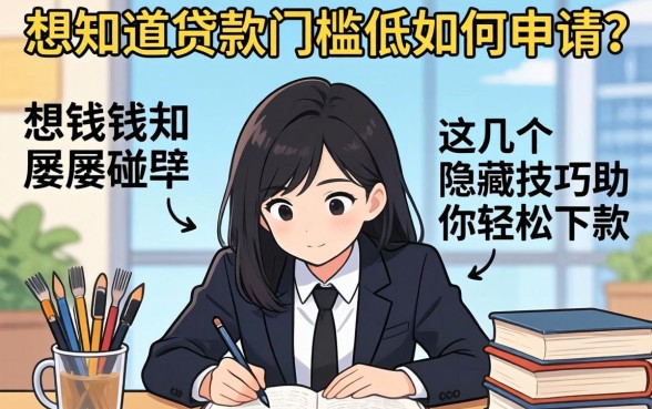 急需用钱却屡屡碰壁？想知道贷款门槛低如何申请？这几个隐藏技巧助你轻松下款