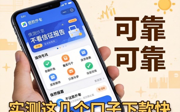 哪些借款软件不看征信报告的可靠？实测这几个口子下款快