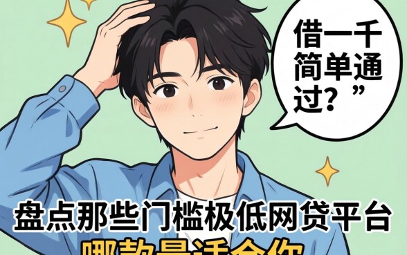 手头紧想借一千简单通过？盘点那些门槛极低的网贷平台，哪款最适合你？