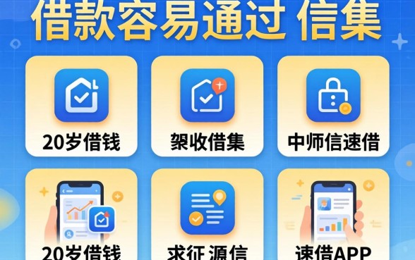 现在怎么借款容易通过，归集五个20岁借钱不求征信速借app