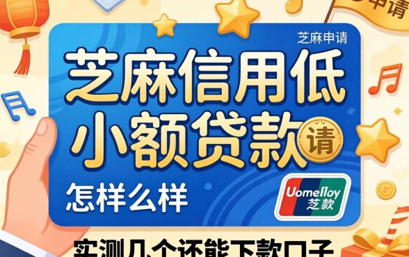 芝麻信用低小额贷款怎么样申请?实测几个还能下款的口子