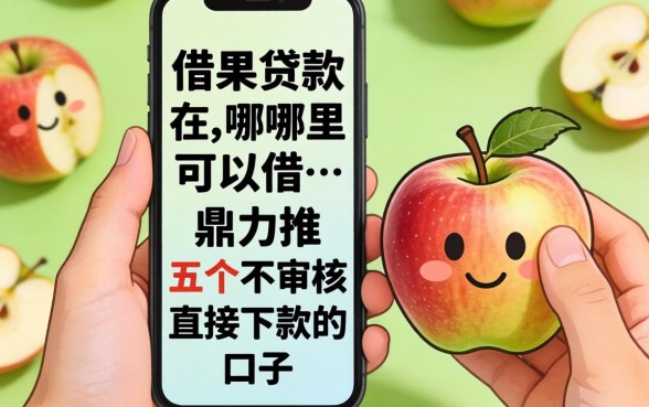 苹果手机借款在哪里可以借，鼎力推荐五个不审核直接下款的口子