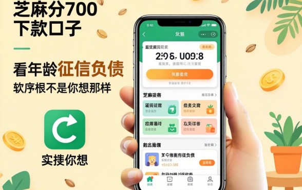 我试了芝麻分700下款口子，发现不看年龄征信负债的软件根本不是你想的那样