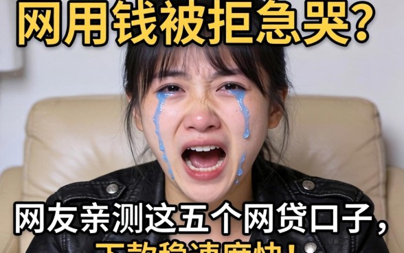 急用钱被拒急哭？网友亲测这五个网贷口子，下款稳速度快！