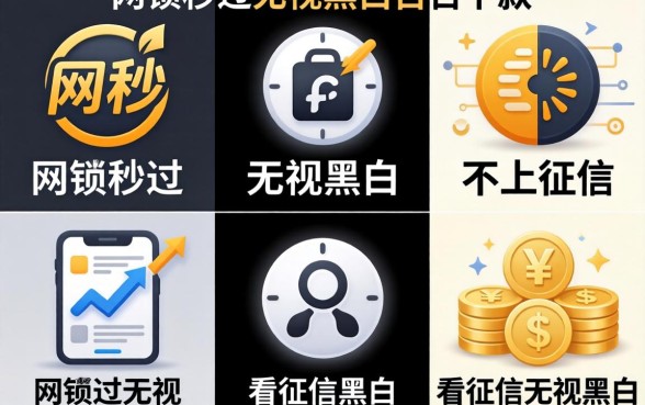 网贷秒过无视黑白不上征信,归纳五个不看征信无视黑白百分百下款