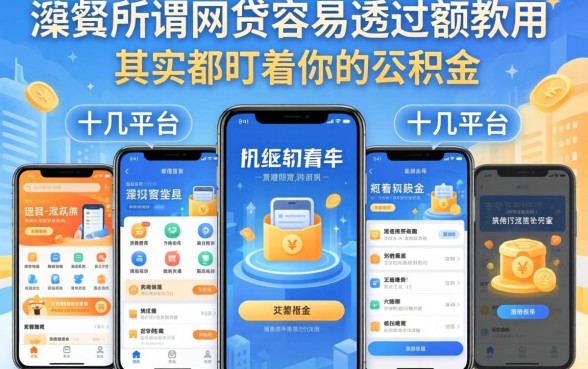 我试了十几个平台,发现所谓网贷容易通过的软件,其实都盯着你的公积金