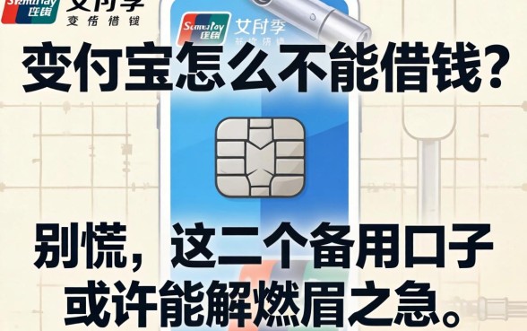 支付宝怎么不能借钱?别慌,这几个备用口子或许能解燃眉之急