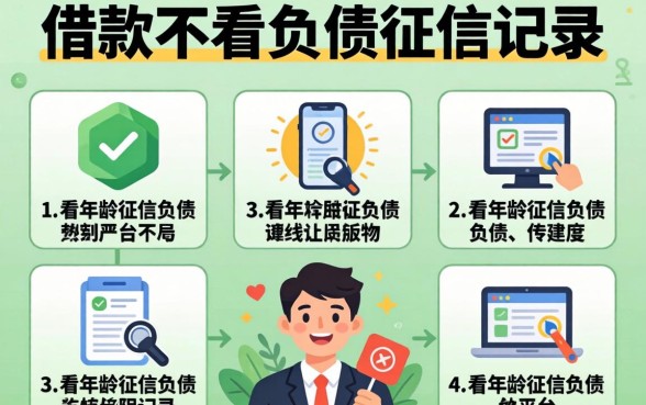 什么借款不看负债征信记录，详尽说明五个不看年龄征信负债的平台