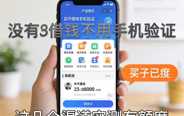 揭秘有没有借钱不用手机验证的APP，这几个渠道实测有额度