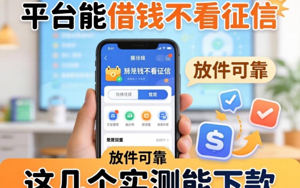 揭秘哪些平台能借钱不看征信的软件可靠，这几个实测能下款