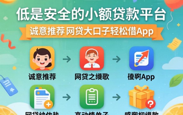 门槛低又安全的小额贷款平台，诚意推荐五个网贷大口子轻松借app