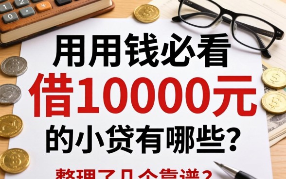 急用钱必看：借10000元的小贷有哪些？整理了几个靠谱的