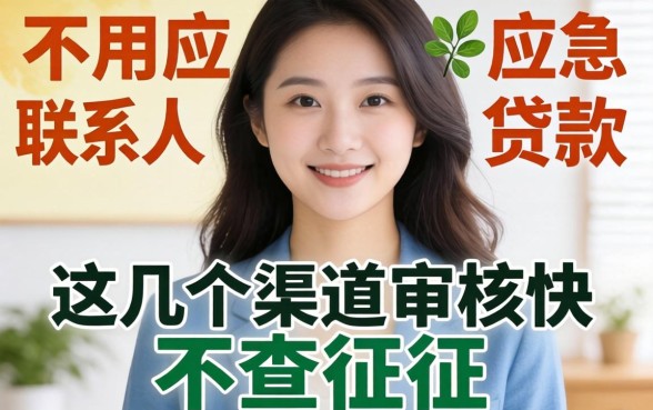 揭秘不用应急联系人的贷款,这几个渠道审核快不查征信