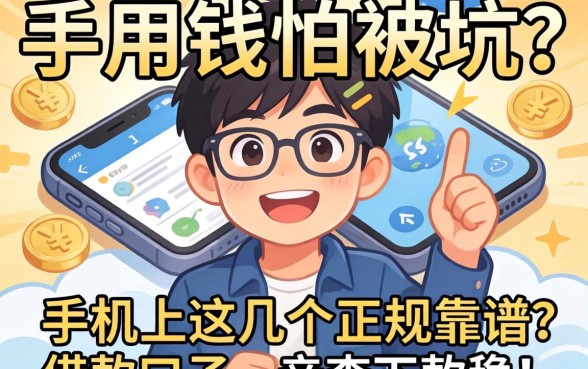急用钱怕被坑？手机上这几个正规靠谱的借款口子，亲测下款稳！