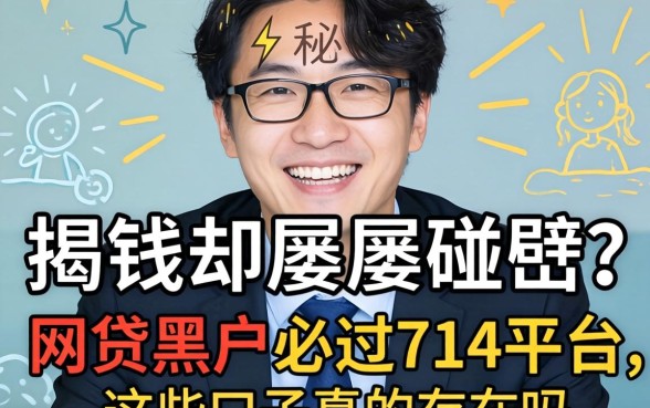 急需用钱却屡屡碰壁?揭秘传说中的网贷黑户必过714平台,这些口子真的存在吗?