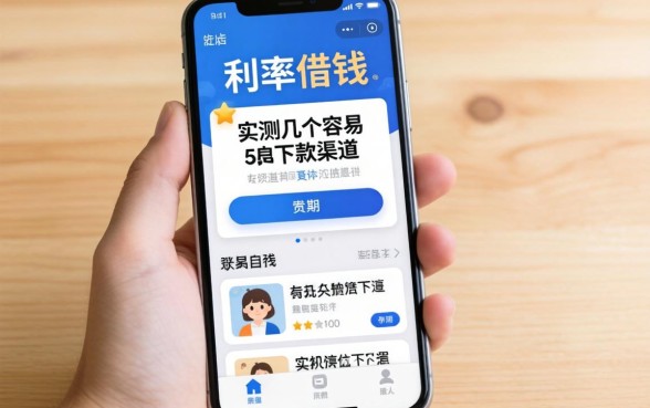 手机如何低利率借钱？实测几个容易下款的渠道