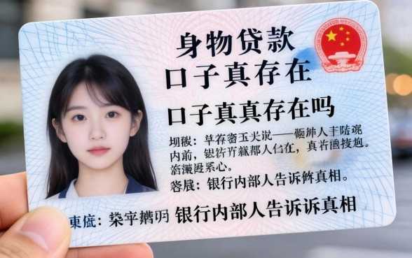 身份证黑贷款的口子真的存在吗?银行内部人告诉你真相