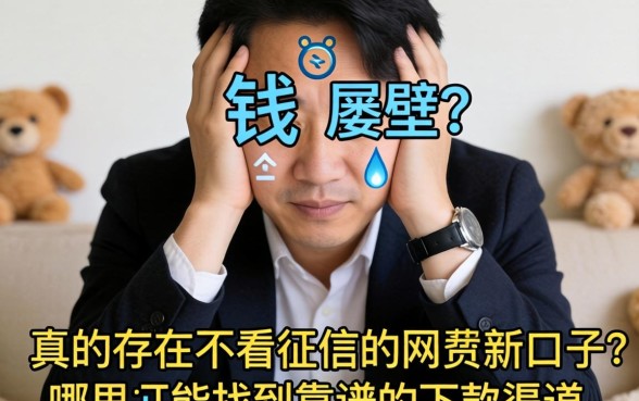 急需用钱却屡屡碰壁？真的存在不看征信的网贷新口子吗？哪里能找到靠谱的下款渠道？