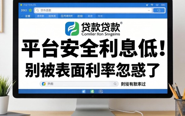 贷款平台安全利息低的有哪些？别被表面利率忽悠了