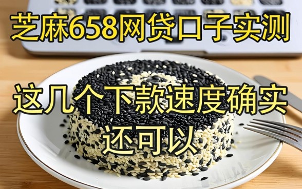芝麻658网贷口子实测:这几个下款速度确实还可以