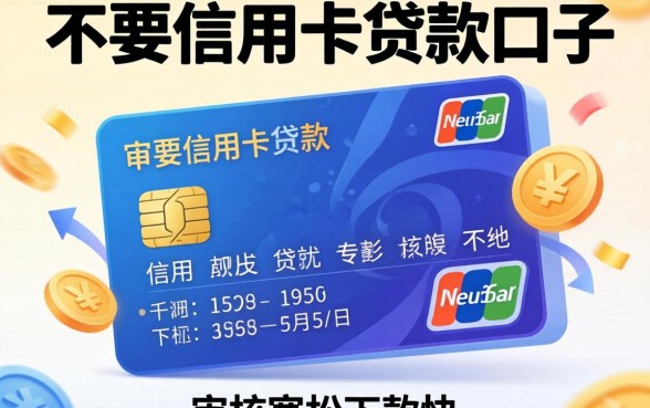盘点几个不要信用卡的贷款口子,审核宽松下款快