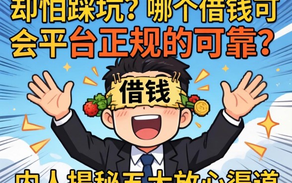 急需用钱却怕踩坑？哪个借钱平台正规的可靠？内行人揭秘五大放心渠道