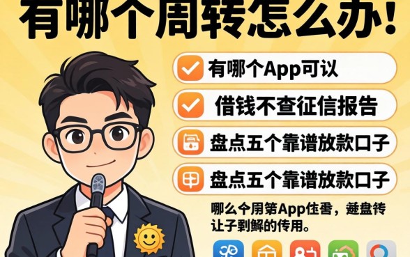 急需周转怎么办？有哪个app可以借钱不查征信报告？盘点五个靠谱放款口子