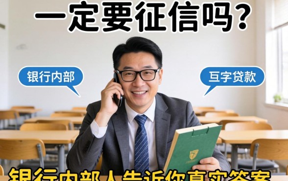 贷款一定要征信吗?银行内部人告诉你真实答案