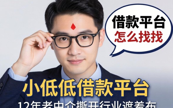 利率低的借款平台怎么找?12年老中介撕开行业遮羞布