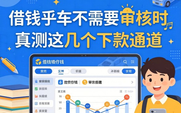 哪些借钱软件不需要审核的？实测这几个下款通道
