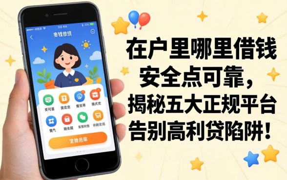 黑户手机里在哪里借钱安全点可靠？揭秘五大正规平台，告别高利贷陷阱！