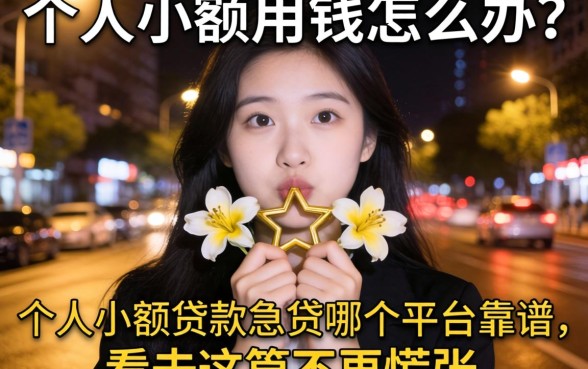 深夜急需用钱怎么办?个人小额贷款急贷哪个平台靠谱?看完这篇不再慌张