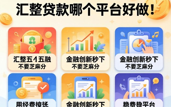 消费贷款哪个平台好做，汇整五个金融创新秒下不要芝麻分的平台