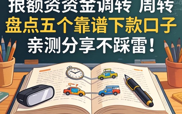 急需大额资金周转?盘点五个靠谱下款口子,亲测分享不踩雷!
