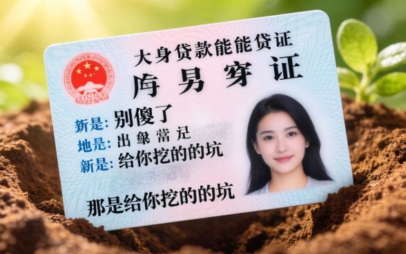 光凭身份证能贷款？别傻了，那是给你挖的坑