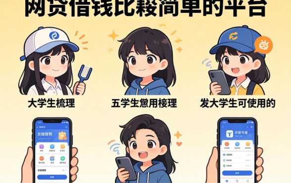 哪个网贷借钱比较简单的平台,梳理五个大学生可以使用的软件