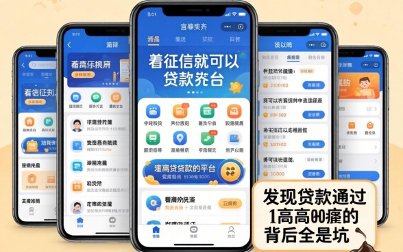 我试了几个不看征信就可以贷款的平台，发现贷款通过高的app背后全是坑