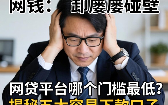 急需用钱却屡屡碰壁？网贷平台哪个门槛最低？揭秘五大容易下款的口子