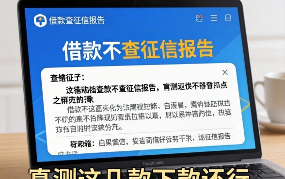 哪个软件借款不查征信报告?实测这几款下款还行